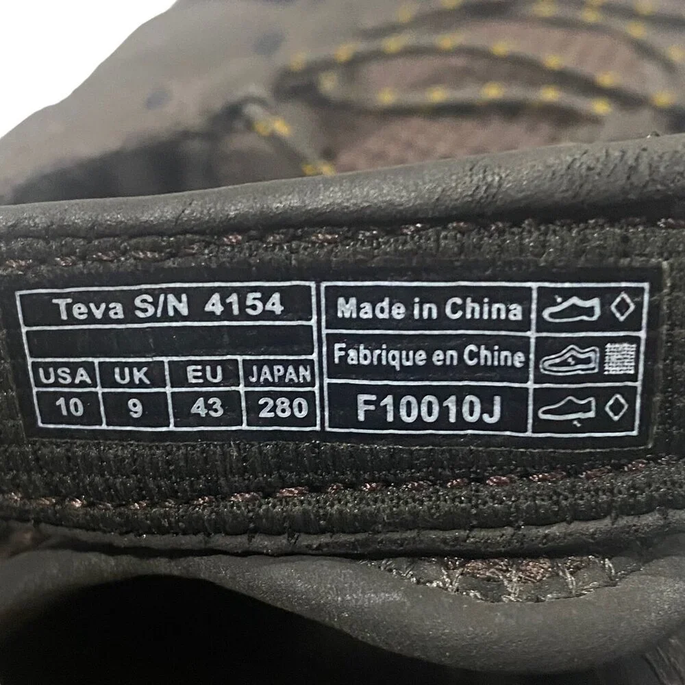 TEVA Men‎ Sandals Size 10 Brown Fore Bay Outdoor Fisherman Casual Summer s-15